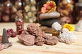 Desert Rose Rocks From Oklahoma on Meditation Table