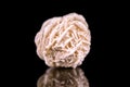 Desert rose or sand rose, black background, healing stone