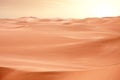 Desert Sahara dunes on sunset, Egypt Royalty Free Stock Photo