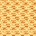Desert sand dune waves seamless vector texture or pattern Royalty Free Stock Photo