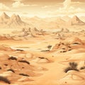 Desert Sands background, design seamless pattern