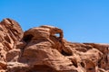 Desert sandstone rock formations in the Valley of Fire State Park in Southern Nevada near Las Vegas. Royalty Free Stock Photo