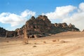 Desert scene, Wadi Rum, Jordan Royalty Free Stock Photo