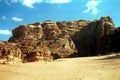 Desert scene, Wadi Rum, Jordan Royalty Free Stock Photo