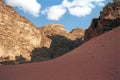 Desert scene, Wadi Rum, Jordan Royalty Free Stock Photo