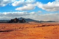 Desert scene, Wadi Rum, Jordan Royalty Free Stock Photo