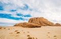 Desert scene, Wadi Rum, Jordan Royalty Free Stock Photo