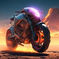 Desert Shadows: Noonfire Motorcycle