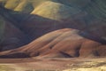 Desert shapes and colors, Painted Hills, Oregon Royalty Free Stock Photo