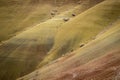 Desert shapes and colors, Painted Hills, Oregon Royalty Free Stock Photo