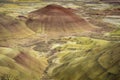 Desert shapes and colors, Painted Hills, Oregon Royalty Free Stock Photo