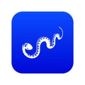 Desert snake icon blue vector