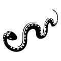 Desert snake icon, simple style