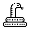 Desert Snake Icon Vector Outline Illustration