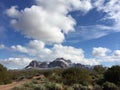 Desert snow on the superstitions