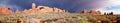 Desert after the Storm panorama Royalty Free Stock Photo