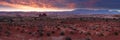 Desert Sunrise Panorama Royalty Free Stock Photo