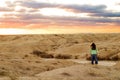 Desert sunset Royalty Free Stock Photo