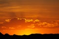Desert sunset, Namibia Royalty Free Stock Photo