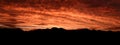 Desert Sunset in Red Royalty Free Stock Photo