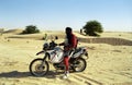 Desert tarveler , Mauritania Royalty Free Stock Photo