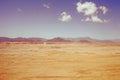 Desert terrain covered with a pattern of tire treads Royalty Free Stock Photo