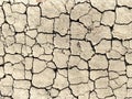 Desert texture. Good for background. Dry cracked earth and sand. Deep cracks pierce the ground Royalty Free Stock Photo