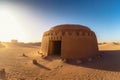 Desert tomb arabian sunset. Generate Ai