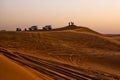 offroad desert tour at sunset