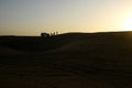 desert offroad tour at sunset Royalty Free Stock Photo