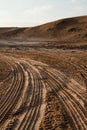 Desert Tracks Royalty Free Stock Photo