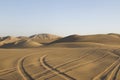 Desert tracks Royalty Free Stock Photo