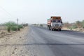 Desert Barmer Rajasthan Indian Truck