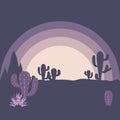 Desert Twilight Landscape