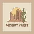 Desert Vibes Aesthetic Banner Template