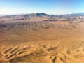 Desert view from airplane. Royalty Free Stock Photo