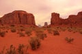 Desert view in Monument Valley, Utah, USA Royalty Free Stock Photo