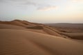 Desert view at sunset in Oman Royalty Free Stock Photo