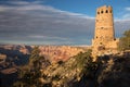 Desert View Watch Tower Late Afternoon Above The Grand Canyon.