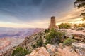 Desert View Watchtower at the Grand Canyon, Arizona, USA Royalty Free Stock Photo