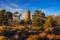 Desert View Watchtower at Grand Canyon South Rim during sunset in Arizona, USA Royalty Free Stock Photo