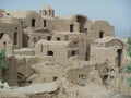 Desert village of adobe mud houses near Yazd Iran Royalty Free Stock Photo