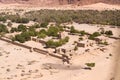 A desert village in Chad in North Africa Royalty Free Stock Photo