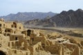 Ruins of mud city in Iran. Royalty Free Stock Photo