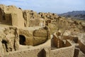 Ruins of mud city in Iran. Royalty Free Stock Photo