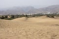 Desert and volcanic mountains on Gran Canaria, Canary Islands, Spain