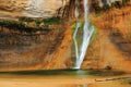 Escalante National Monument, Utah, Southwest Desert Waterfall at Lower Calf Creek Falls, USA Royalty Free Stock Photo