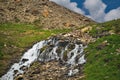 Desert waterfalls of the Pamir Royalty Free Stock Photo