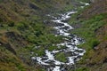 Desert waterfalls of the Pamir Royalty Free Stock Photo