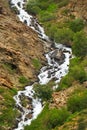 Desert waterfalls of the Pamir Royalty Free Stock Photo